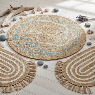 Jute runners with coastal vibe