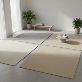 Minimal plain rugs for serene spaces