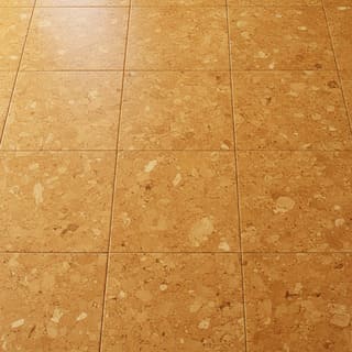 Honey-tone cork tiles