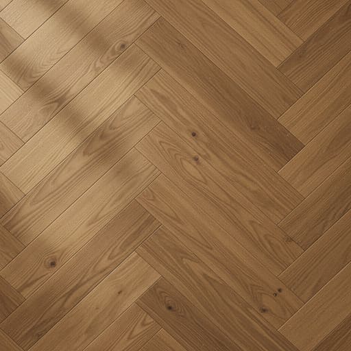 Matte natural-oil finish on oak plank