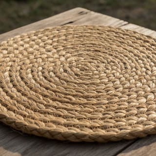 Natural jute strands braided