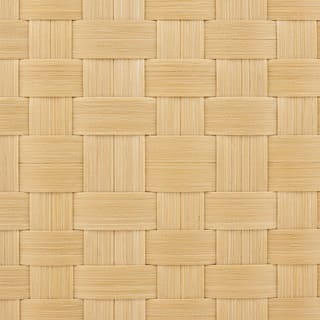 Bamboo fiber strands woven into flat weave