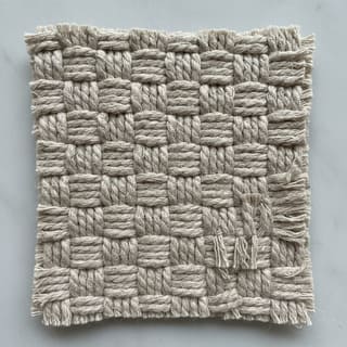 Basketweave swatch with tactile texture