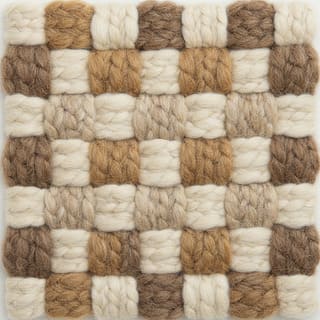 Basketweave wool texture in natural tones