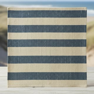 Coastal stripe pattern in cream and slate