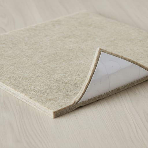 Natural felt pad close-up