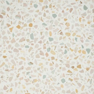 Ivory terrazzo tile with soft stone chips
